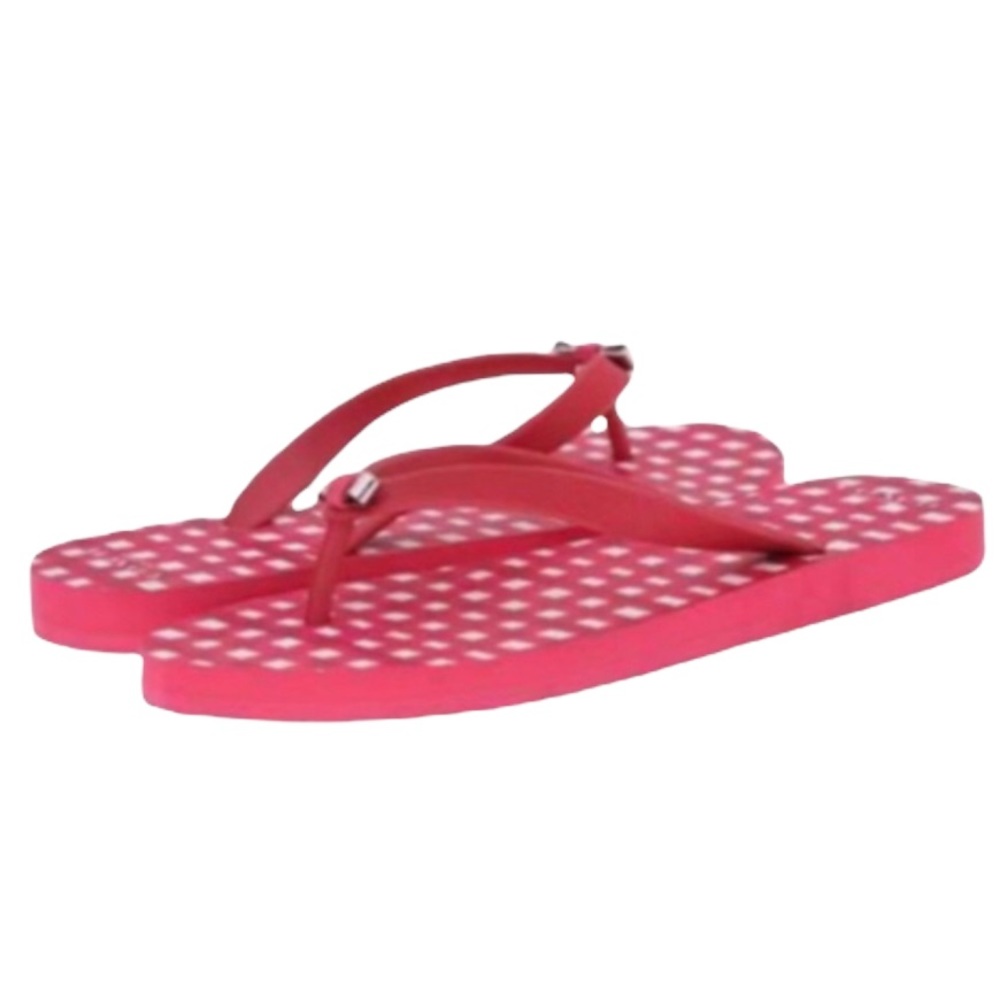Coach Gingham Amel Flip Flops